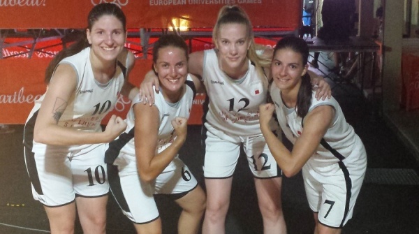 EUI: Ljubljanske &scaron;tudentke v boj za medalje v ko&scaron;arki 3x3 na 4. EUG v Coimbri