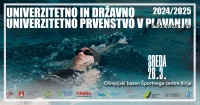 Razpis za Državno univerzitetno prvenstvo v plavanju 2024/25