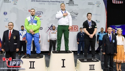 Hren srebrn na univerzitetnem svetovnem pokalu v klasičnem powerliftingu