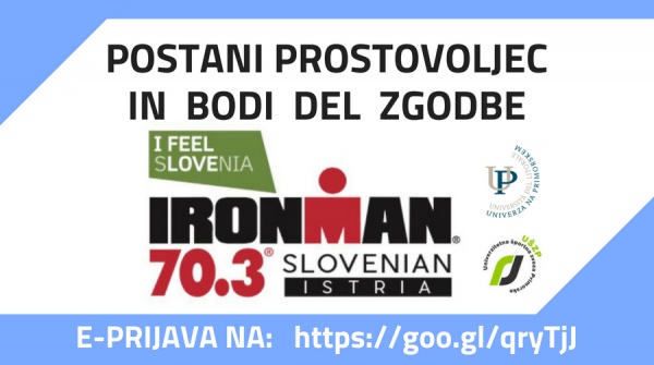 Postani prostovoljec in pomagaj pri izvedbi mednarodne triatlonske preizku&scaron;nje!
