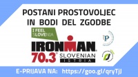 Postani prostovoljec in pomagaj pri izvedbi mednarodne triatlonske preizku&scaron;nje!
