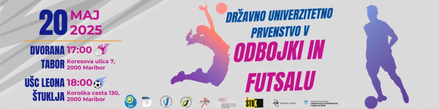 V Mariboru se obeta športni spektakel – vabljeni na državni univerzitetni prvenstvi v futsalu in odbojki!