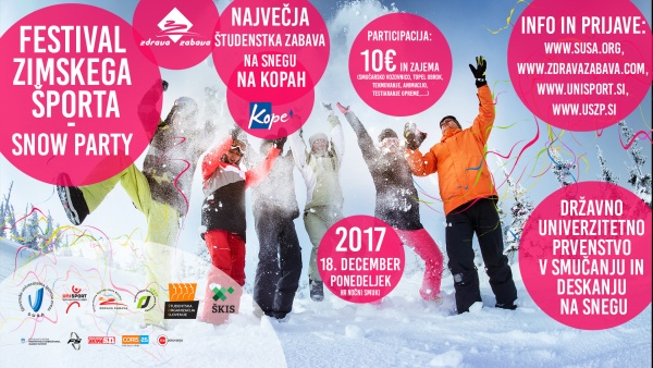 Na Kopah tradicionalni Zimski festival &scaron;tudentskega &scaron;porta